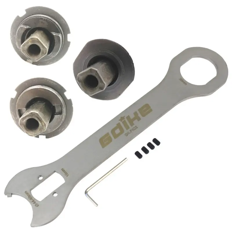 Bicycle Bottom Bracket Repair Wrench Spanner Bike Square Hole Bottom Bracket Wrench 4 in 1 Bike Repair Tool