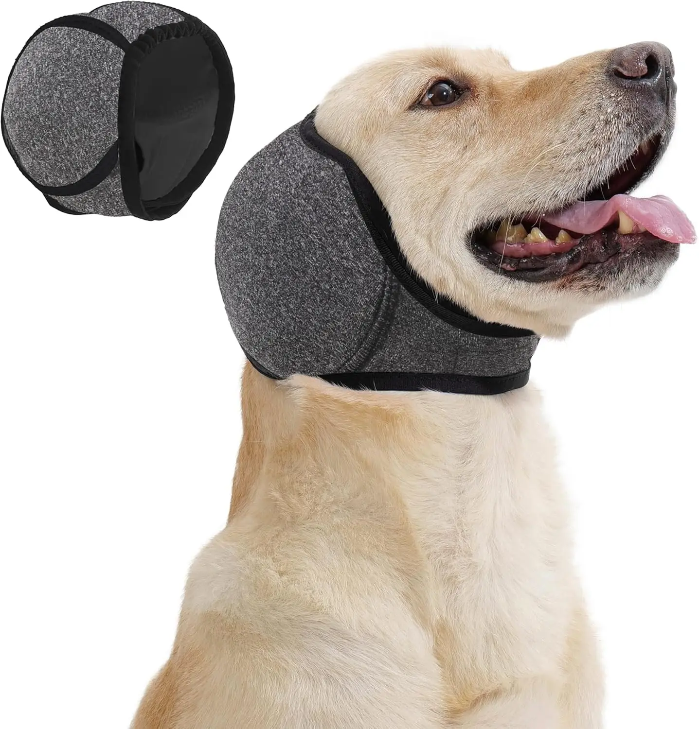 Dog Ear Muffs for Noise Cancelling Anxiety Relief Calming Aid During Grooming Bath Force Dry Head Shake Prevention Pet Safety