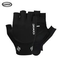 CXWXC Short Cycling Gloves Bicycle Fingerless Gloves Anti-slip SBR Filling Palm Pad Half Finger Mitten Mtb Road Bike Sports Race