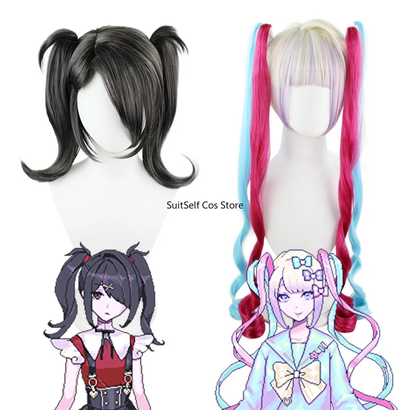 Wig Needy Girl Overdose Cosplay Costumes Wig Game Anime Headwear Abyss KAngel Ame Chan Cosplay Headgear Props Accessories