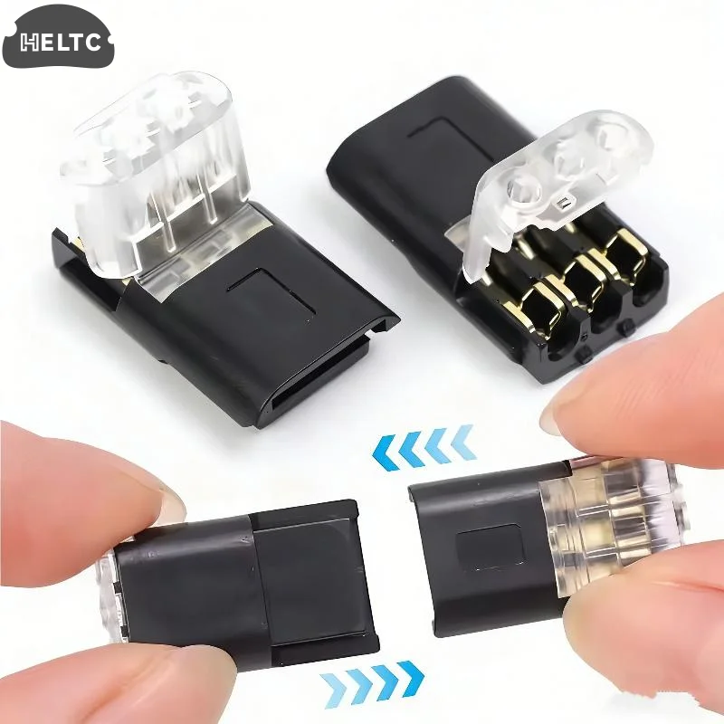 1/10Pcs Free Stripping Quick Cable Connectors D3 Electric Wire Connector 3 Line Interconnection Automotive Terminal Connector