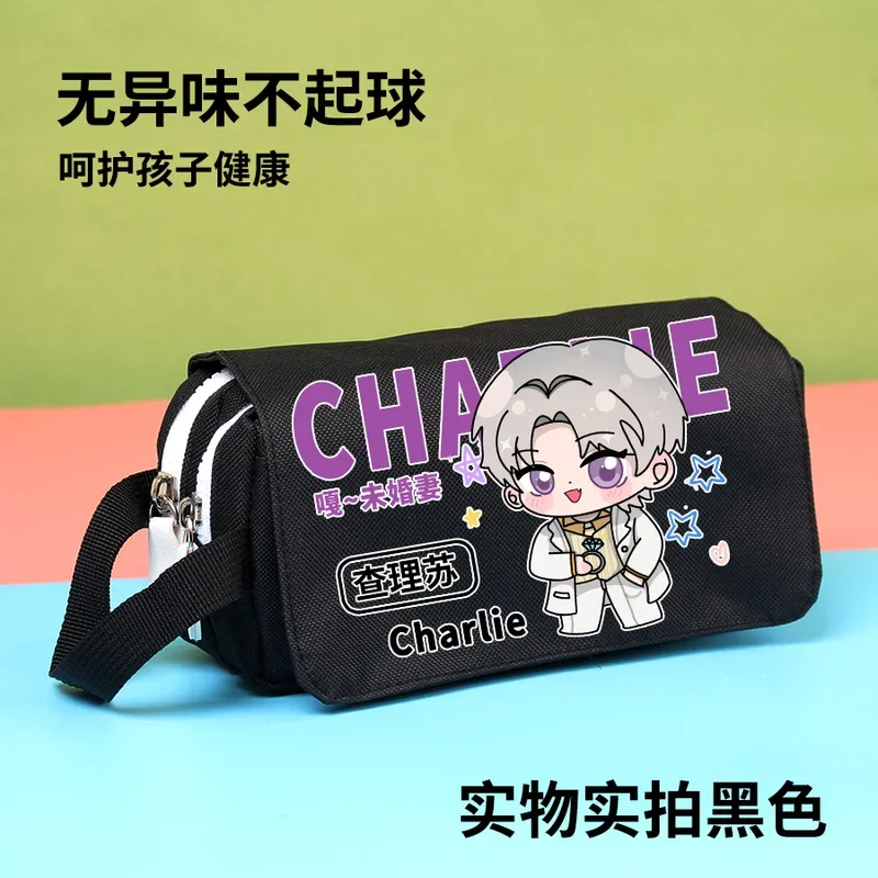 Anime Light and Night Charlie Sariel Osborn Cosplay Pencil Box Case Supplies Stationery Storage Pen Bag School