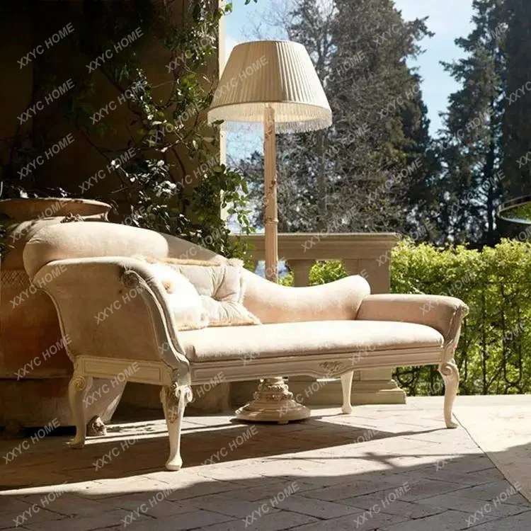 

D02 High-end custom concubine chair retro neoclassical concubine couch recliner sofa