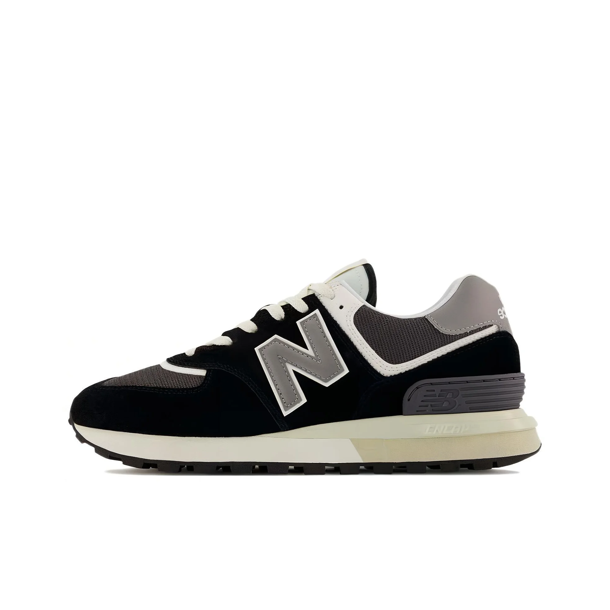New Balance 574 Legacy Fabric Low top Casual City Commuting Running Shoes Unisex Black Gray U574LGG1