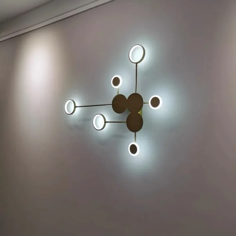 Modern Led Wall Sconce Light for Living Room Hallway Decoration Clock Background Lamp Fixtures Home Indoor Decor Luminaire view 6
