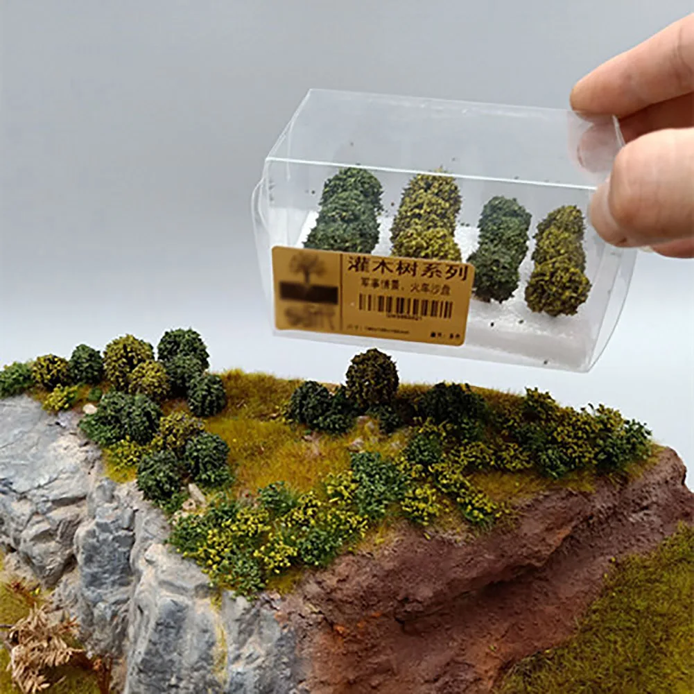 

12pcs Diorama Shrub Vegetation Bush Military Simulation Scene for Wargames PJ01