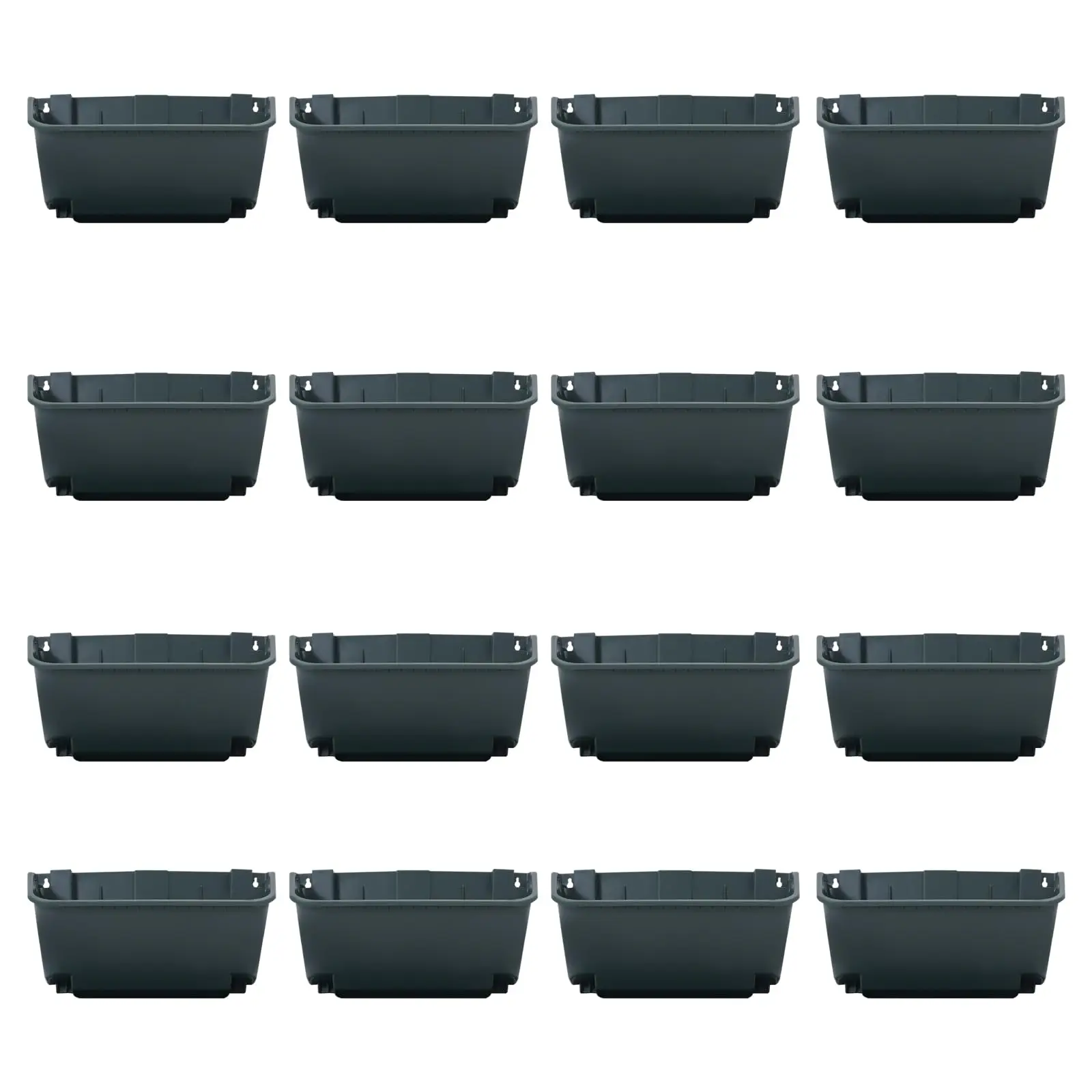 

16 Pack Vertical Garden Planter,13 inch Wall Mounted Planter for Patio Indoor Outdoor Decor, Garden Self Watering Pot Balcony Pl