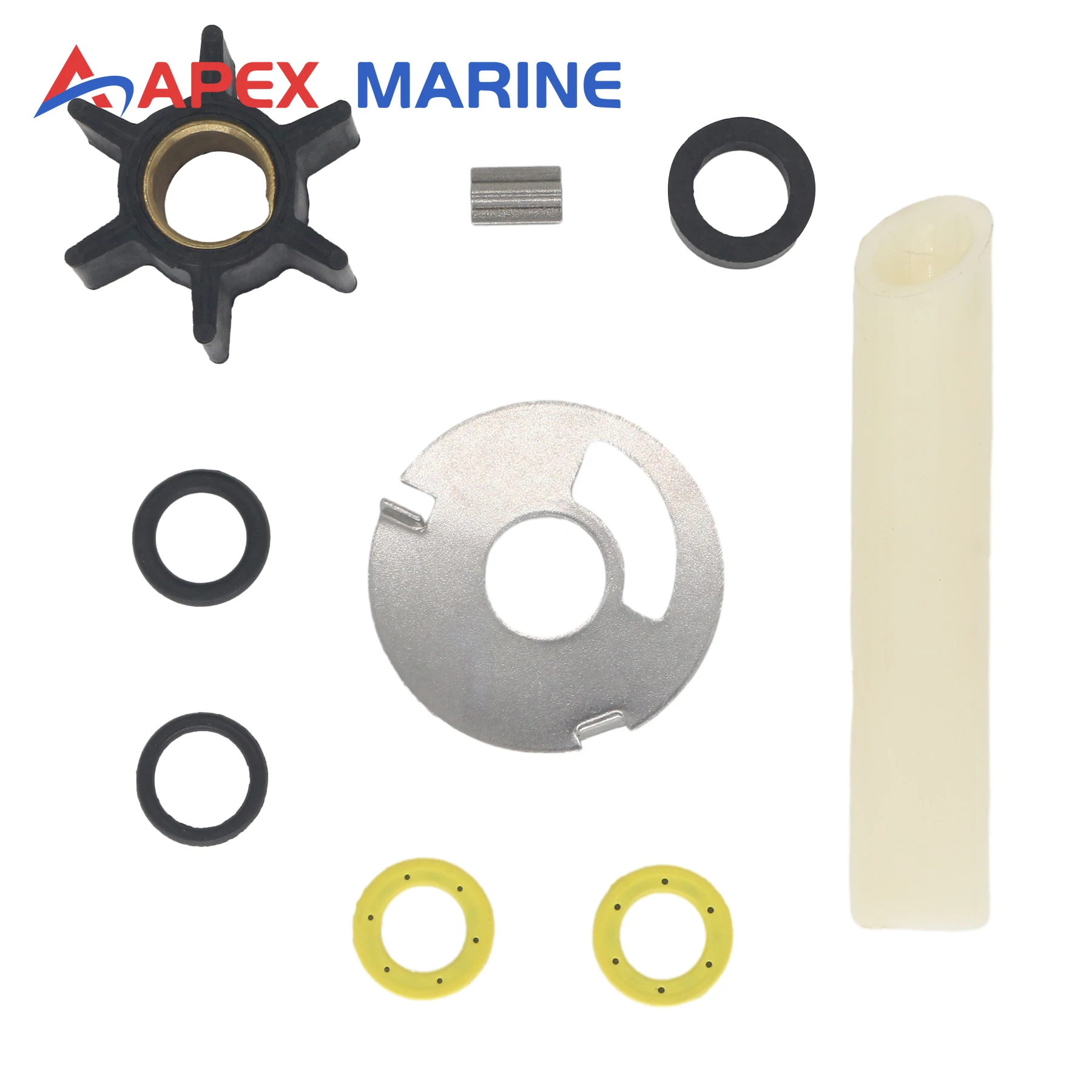 89980T1 Outboard Water Pump Rebuild Kit Compatible with Mercury 2-Stroke 4 To 9.8 HP Boat Engines Cooling System 89980 68988