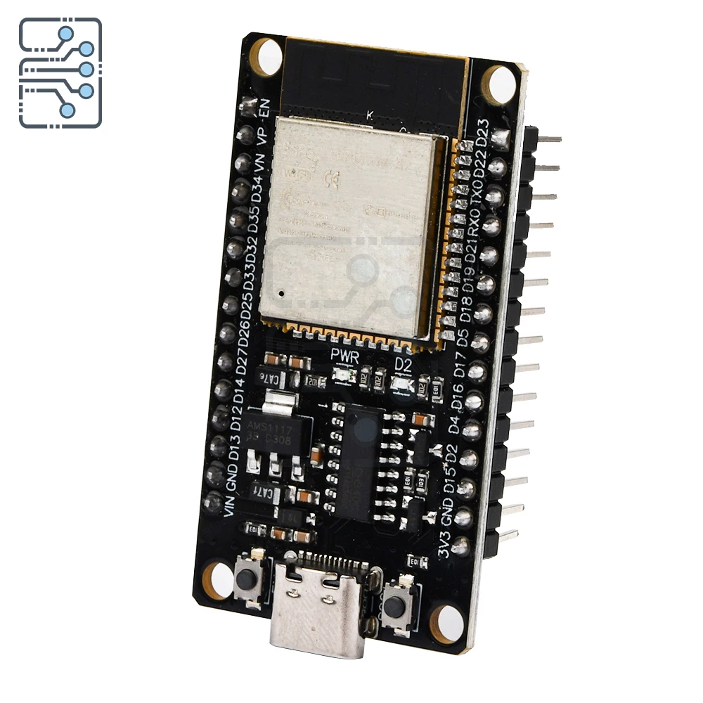 لوحة تطوير ESP32 -32 TYPE-C CH340C/ CP2102 WiFi + بلوتوث استهلاك طاقة منخفض للغاية وحدة لاسلكية ثنائية النواة