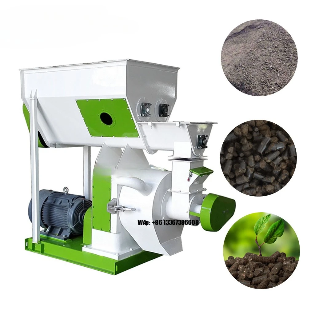 Automatic pallet equipment 5-10 TPH organic fertilizer factory production line with ring mold granulator
