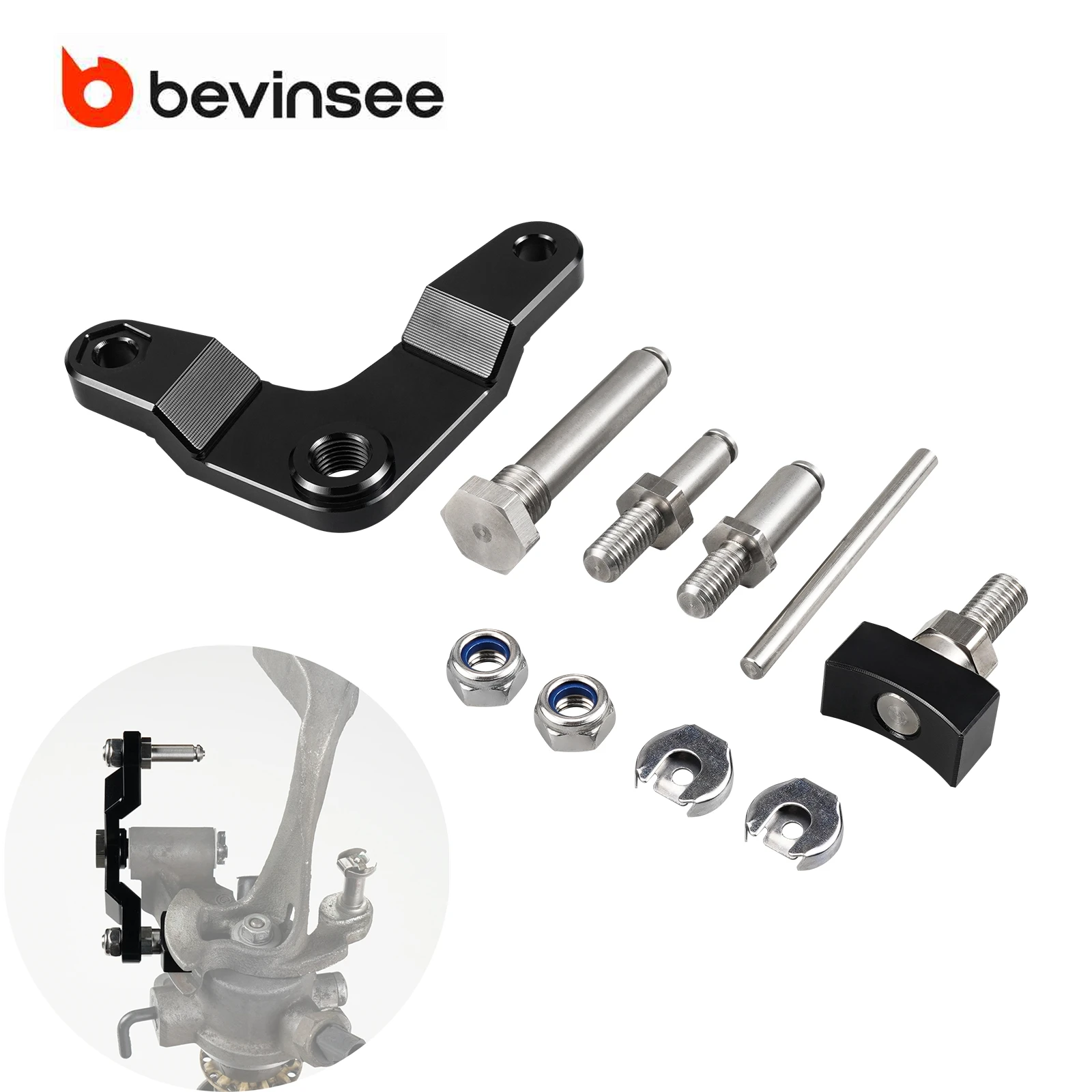 BEVINSEE Gruppo Leva Relè in Alluminio per MQ250 5 velocità per VW Golf MK4 MK5 MK6 per Jetta MK4 per Audi A3 8P TT MK1