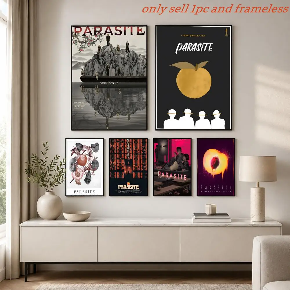 Parasite Dark Comedy Thriller Poster Prints Cover Painting Wall Art Picture Living Room Home Decor