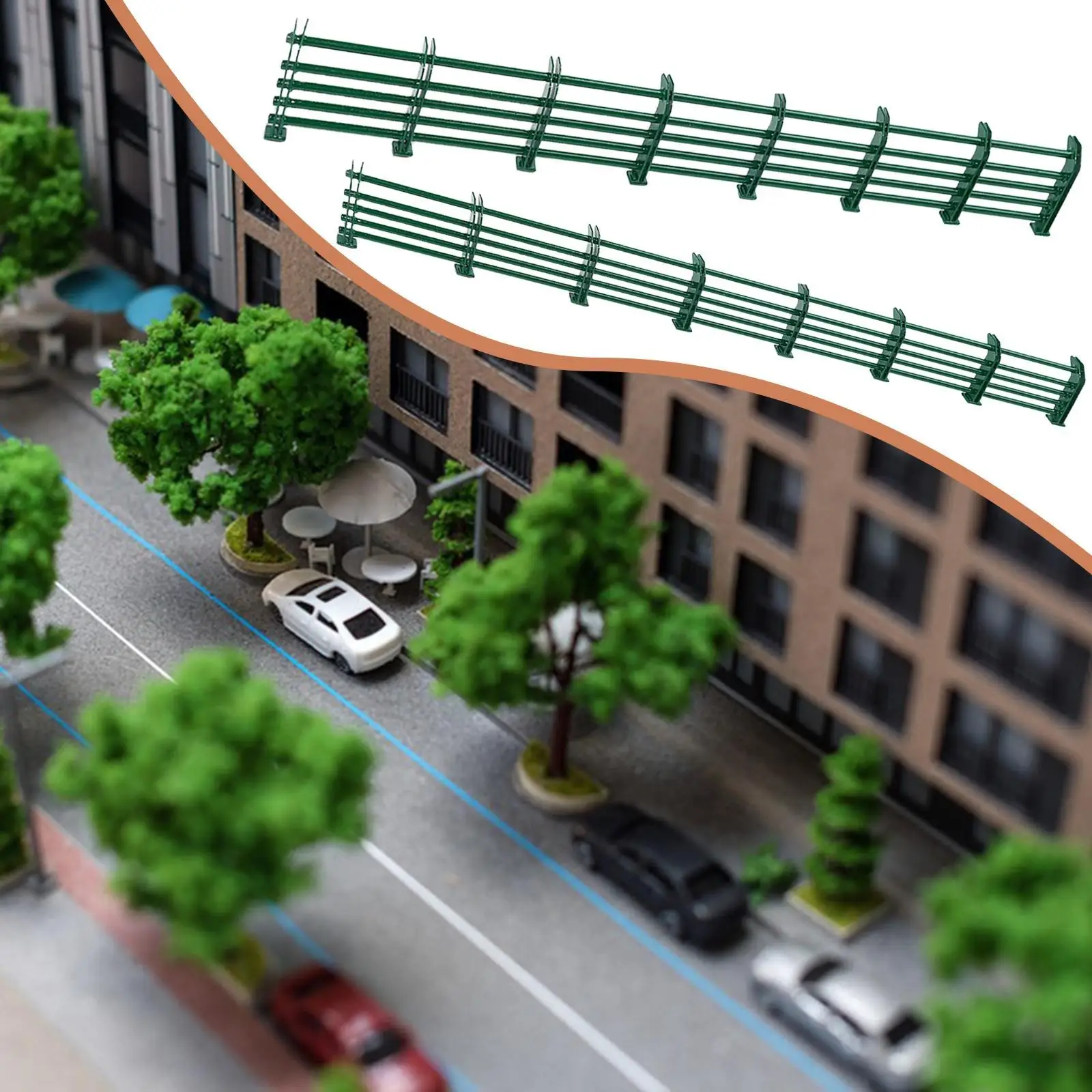 Armario de carretera en miniatura, arquitectura, modelo de construcción, tren de simulación, diseño ferroviario para escena de rol artesanal