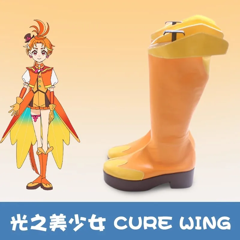 Hirogaru Hemel! Precure Stijgende Lucht! Mooie Kuur Cure Wing Sora Harewataru Cure Sky Cure Prisma Cosplay Schoenen Laarzen