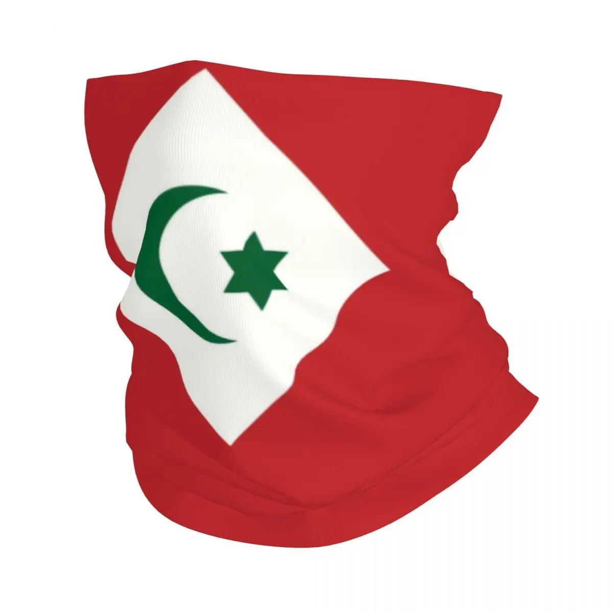 Rif Republic Flag Bandana Winter Neck Warmer Men Windproof Wrap Face Scarf for Ski Gaiter Headband