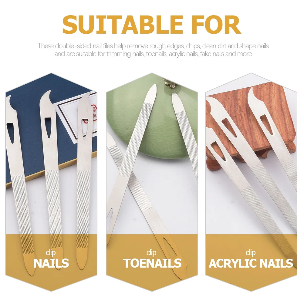 

20Pcs Nail Files Manicure Art Tools Premium Metal File Set for Filing Shaping Polishing Cuticle Care Portable Design