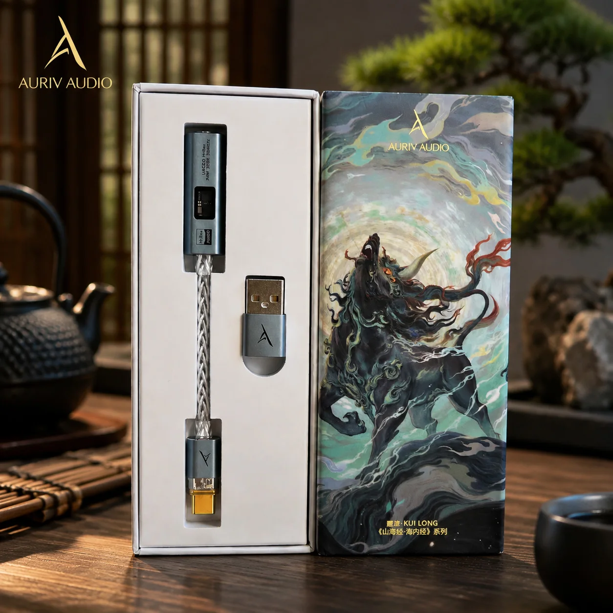 AURIV Kuilong USB‑C HiFi DAC Amp Dongle CX31993 MAX97220 65mW OCC Cable 32Bit 384kHz Audio Decoder For IEM Earphones