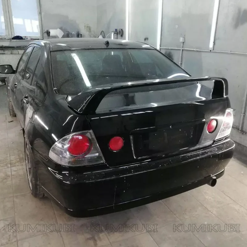 High Rise Spoiler For 1998-2005 Lexus IS200 IS300 Toyota Altezza SXE10 With Light ABS Plastic Black Tuning Body Kit Accessories