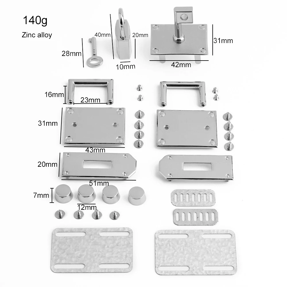 Gold,Silver Metal Twist Lock Turn Locks For Leather Crossbody Handbag Shoulder Bags Clasps Plates Buckle Replacement Accessories