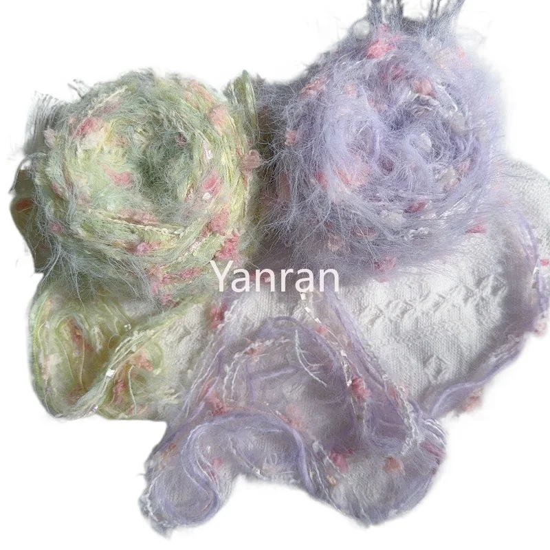 100g/ball Purple Hand Mixed Yarn Dream Series Crochet Hand DIY Woven Bag Hair Loop Decorative Hand Mixed Thread As A Gift