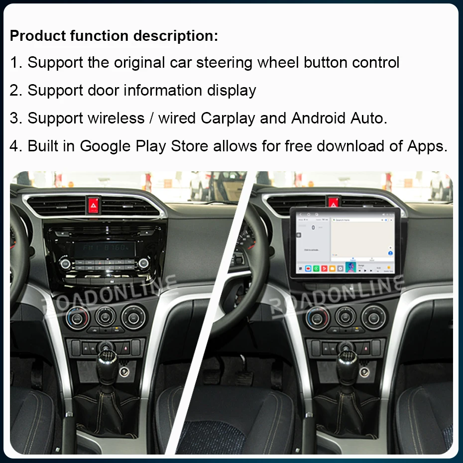 11.5" Android 12 For Great Wall Motor Wingle6 Wingle 6 2014-2017 2000*1200 Car Stereo Radio Receiver Multimedia Player CarPlay image 2
