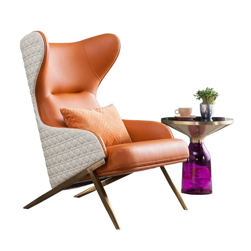 Light luxury tiger chair, single sofa, living room single chair, balcony leisure chair, designer simplicity, modern sofa chair