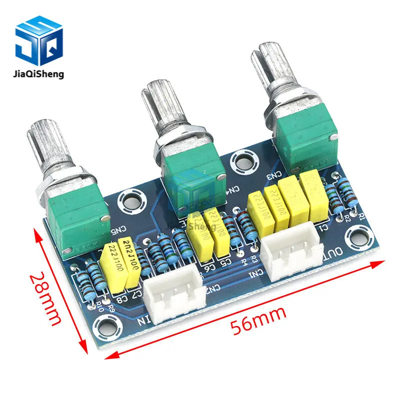 XH-M802 Passive Tone Board Amplifier Preamp Power Module Low High Sound Adjustment Electonic Diy Electronic PCB Board