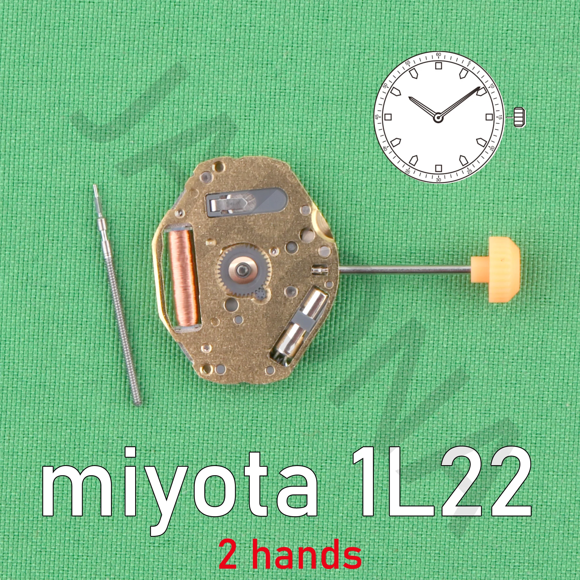 1L22 movement miyota 1L22 movement quartaz movement  2 hands Slim movment