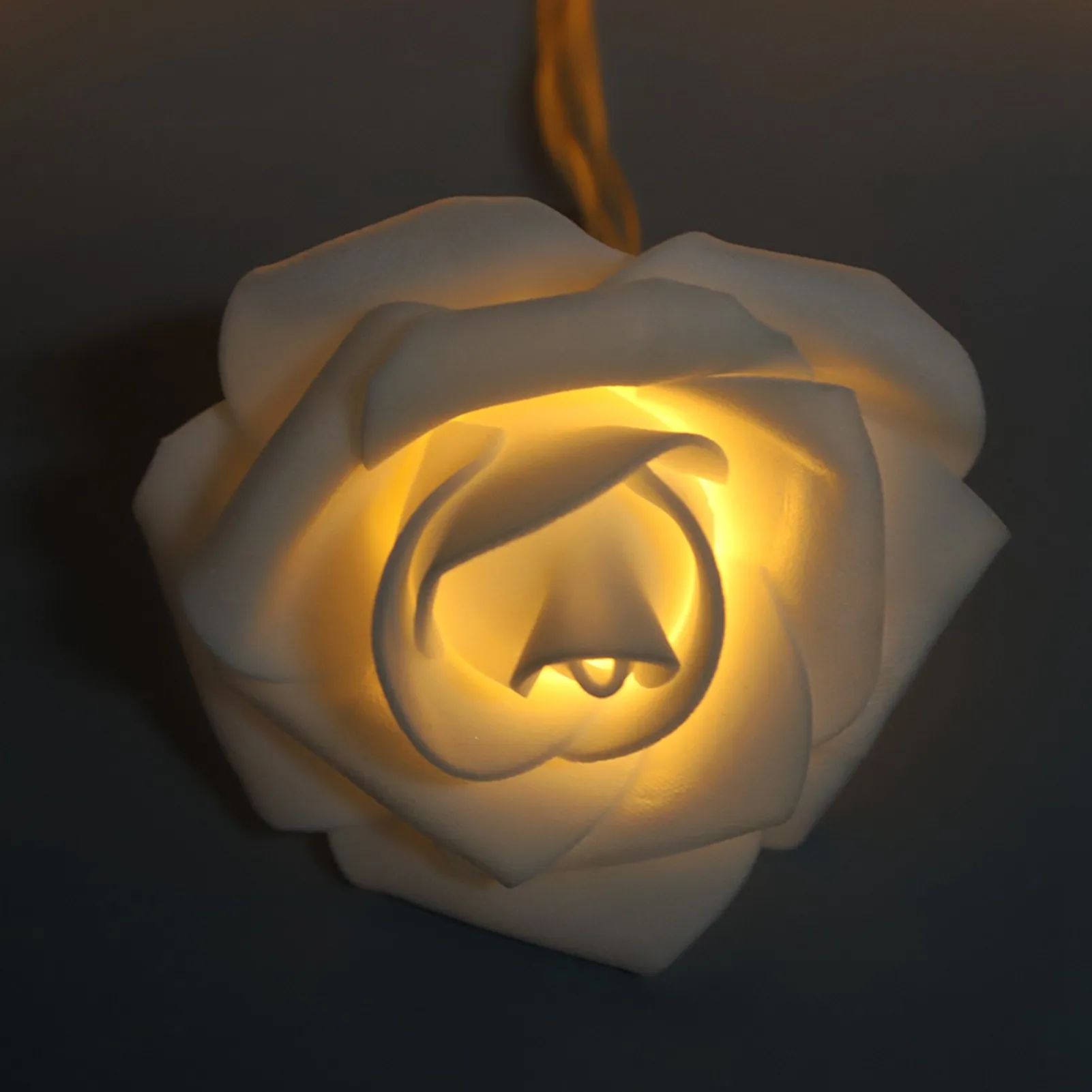 3 متر 20LED USB سلسلة أضواء زهرة اصطناعية أضواء الجنية الوردية الأبيض الدافئ لمهرجان حفل زفاف عيد الحب #1