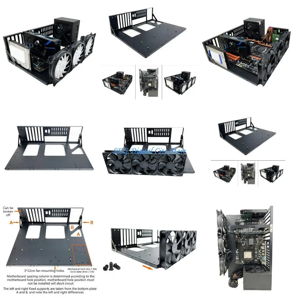 

U75B Mining Rame Рамка открытая рама для утолщенного кронштейна для материнской платы