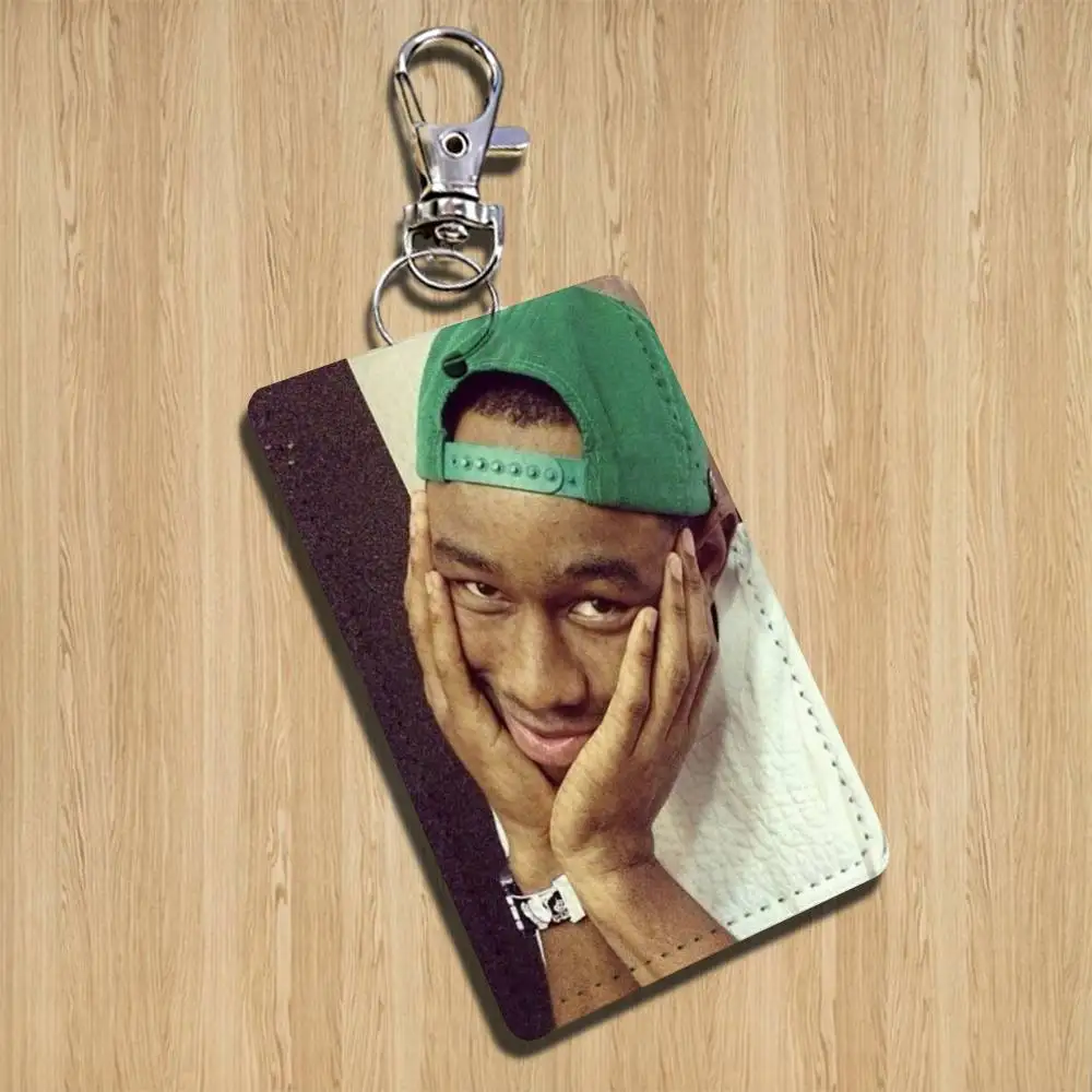 Lustige Creator T-Tyler Meme Cartoon Sänger Anime Karte Schlüsselbund Mode Anhänger Tasche ID Tür Karte Fall Bus Karte Nette Erwachsene