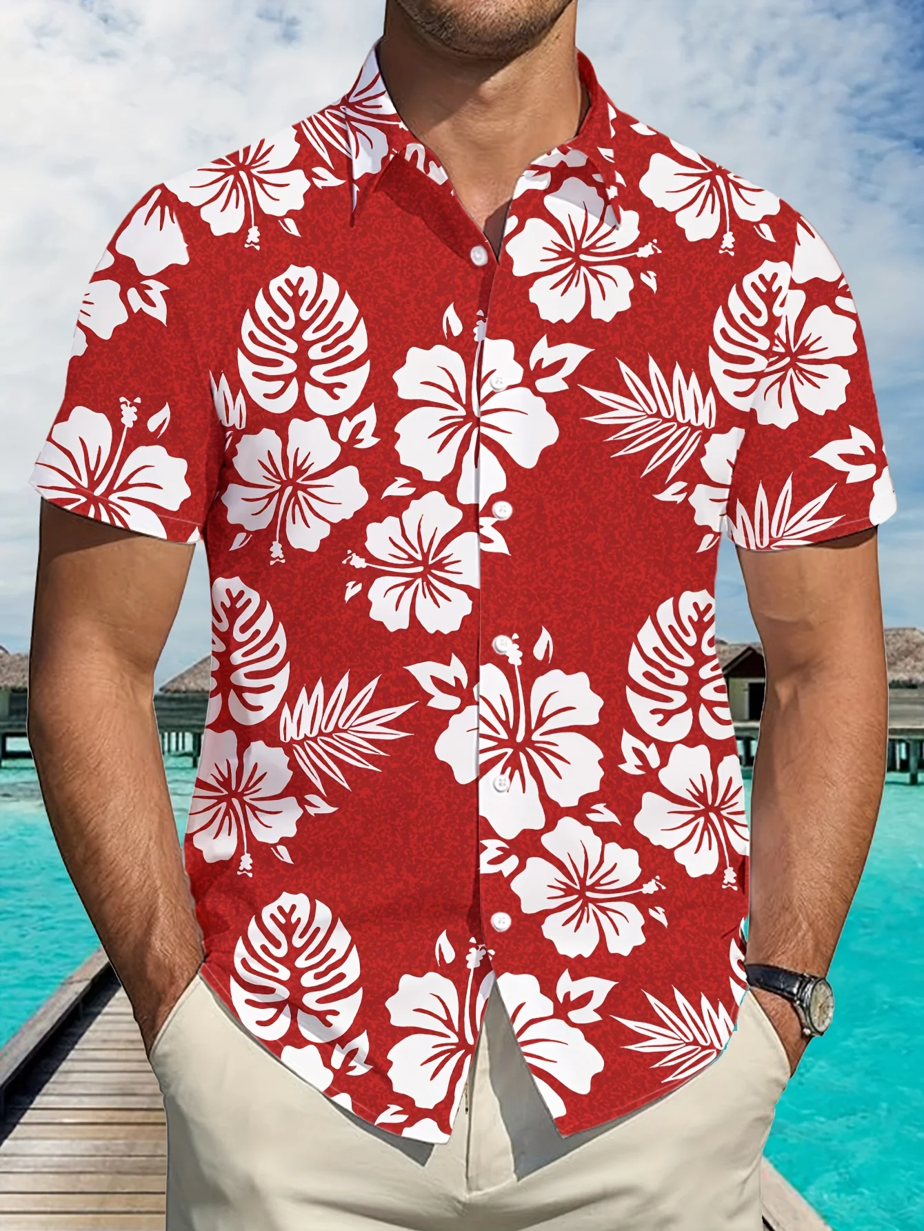 

Новая мужская рубашка с короткими рукавами на лето 2025 – это дышащая, легкая, повседневная и модная с 3D-печатью.