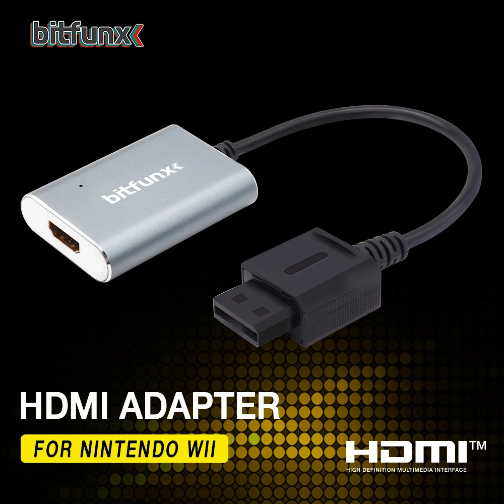 

Аналоговый компонент Bitfunx для цифрового HDMI ™ Адаптер Видео Аудио HDTV Разъем для консолей Nintendo Wii NTSC PAL
