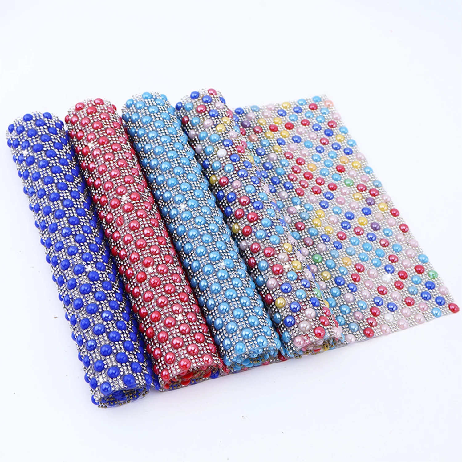 

Glitter Bling Ceramic Pearl Rhinestone Self Adhesive Sticker Home Decoration for DIY Clothing Phone Cars Accessories