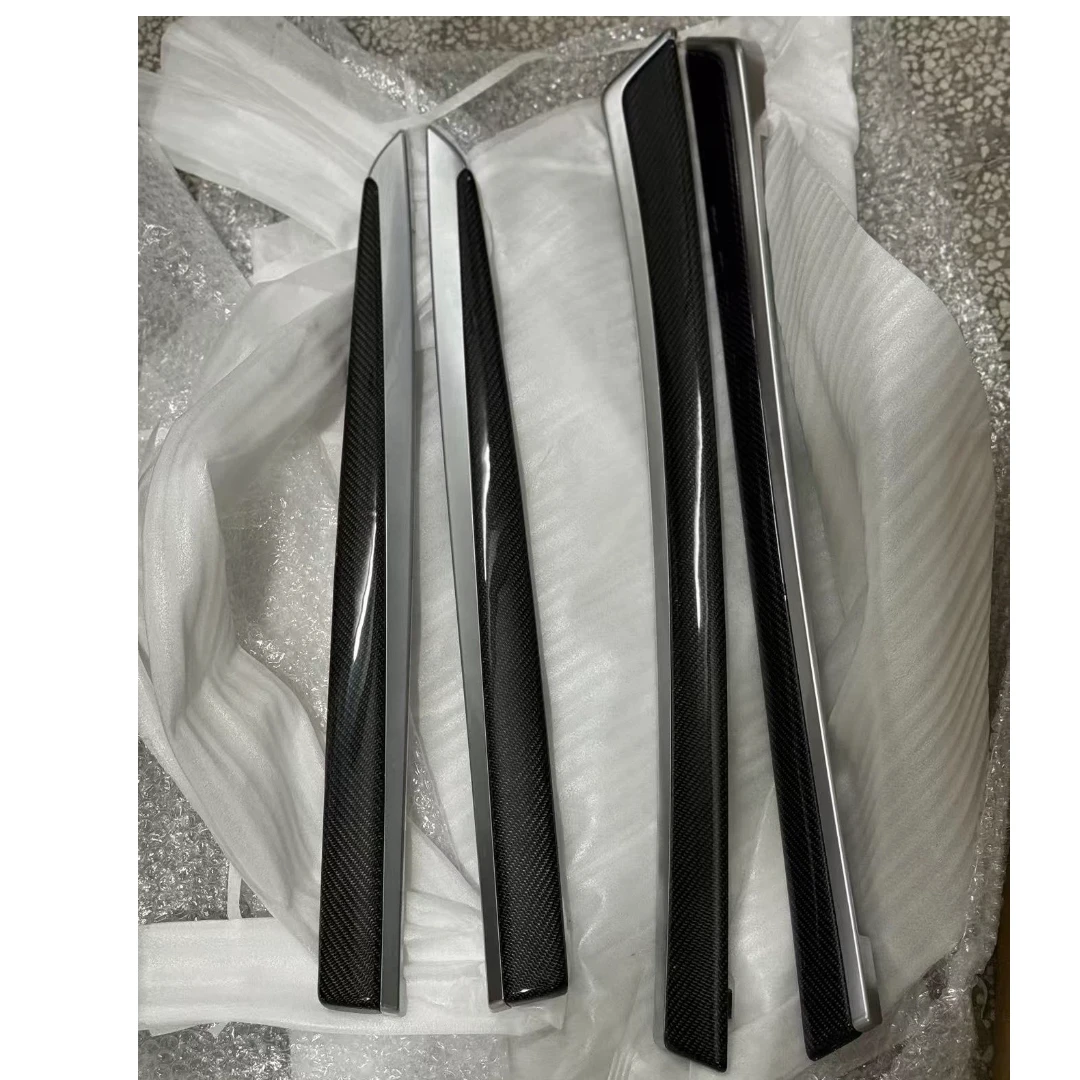 

4 pieces Real Carbon Fiber of Interior Trim Door Sill panel Replacement for BMW F10 F18 Customize 5 Series 2011-2017