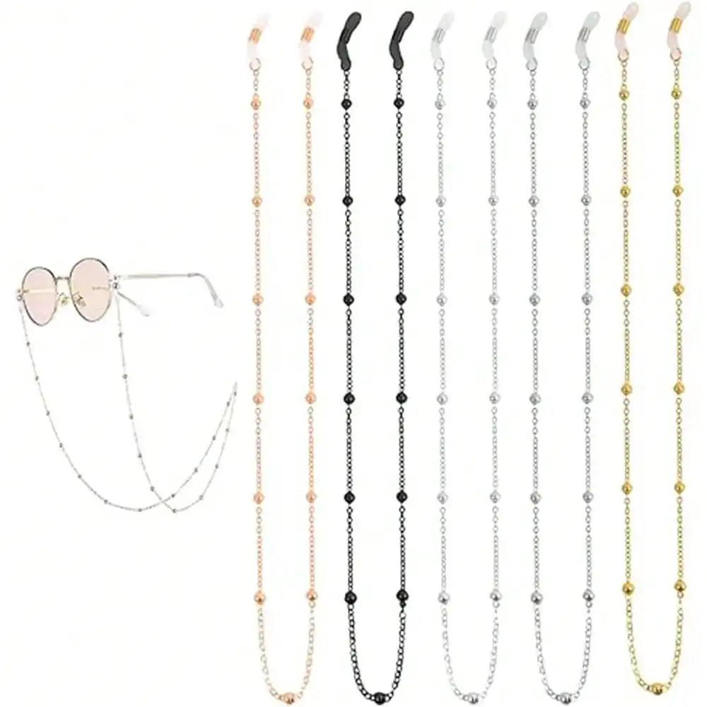 Fashion Glasses Chain, 5 Pack - Sunglasses and Reading Glasses Cord for Women and Men
