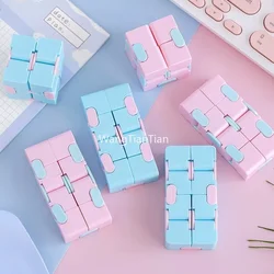 Children Adult Decompression Toy Infinity Magic Cube Square Puzzle Toys Relieve Stress Funny Hand Game Four Corner Maze Toys