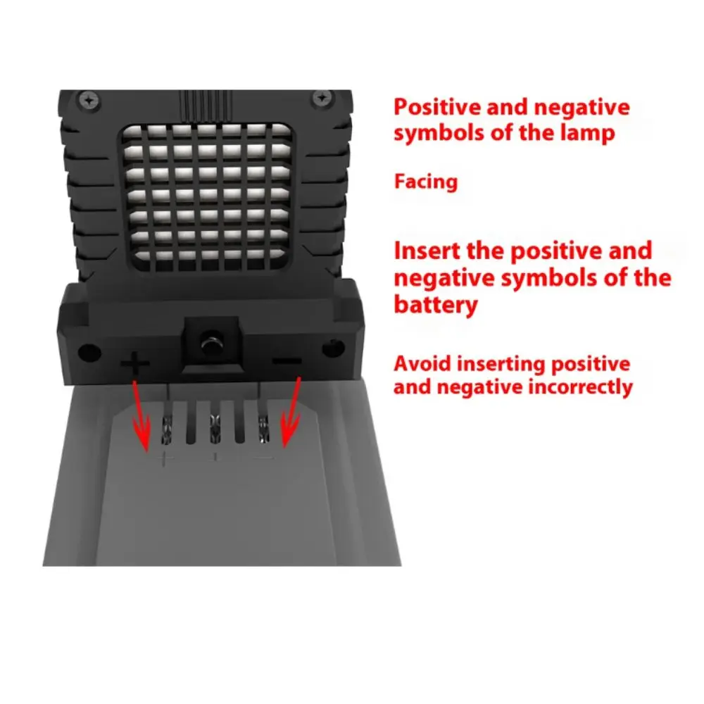 Long Lasting 21V Work Light Adjustable Interface Floodlight LED Work Light Wide Beam Cordless Emergency Light Emergency Use