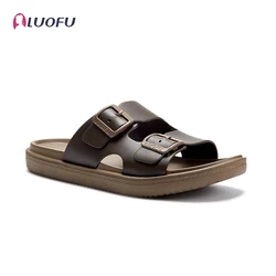 LUOFU Men's Sandals and Slippers Summer Fashion Versatile Adjustable Indoor and Outdoor Anti slip, Non odor Feet EVA Slippers