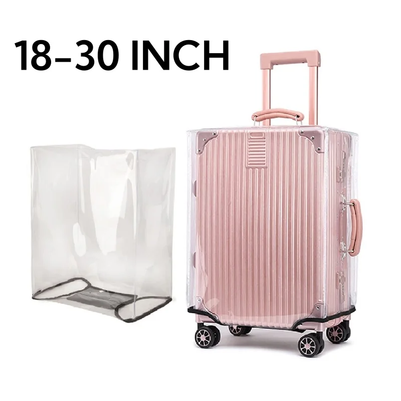 New Full Transparent Luggage Protector Cover Waterproof  Dustproof Durable Suitcase Cover Protector Travel Accessories PVC Case