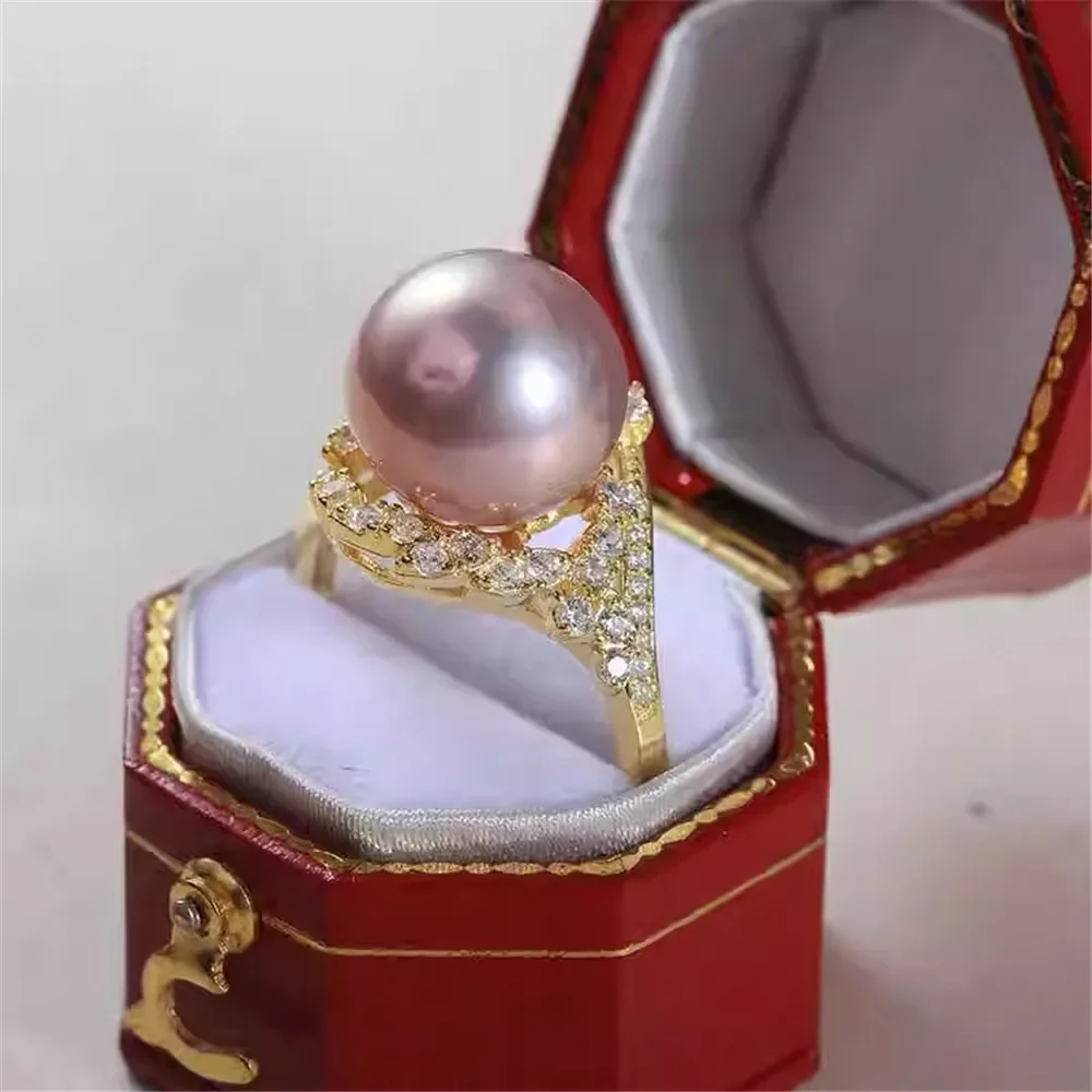 Solid S925 Sterling Silver Pearl Ring Settings Findings & Accessories - for Jewelry Making Bulk Wholesale Craft Supplies 10-14mm