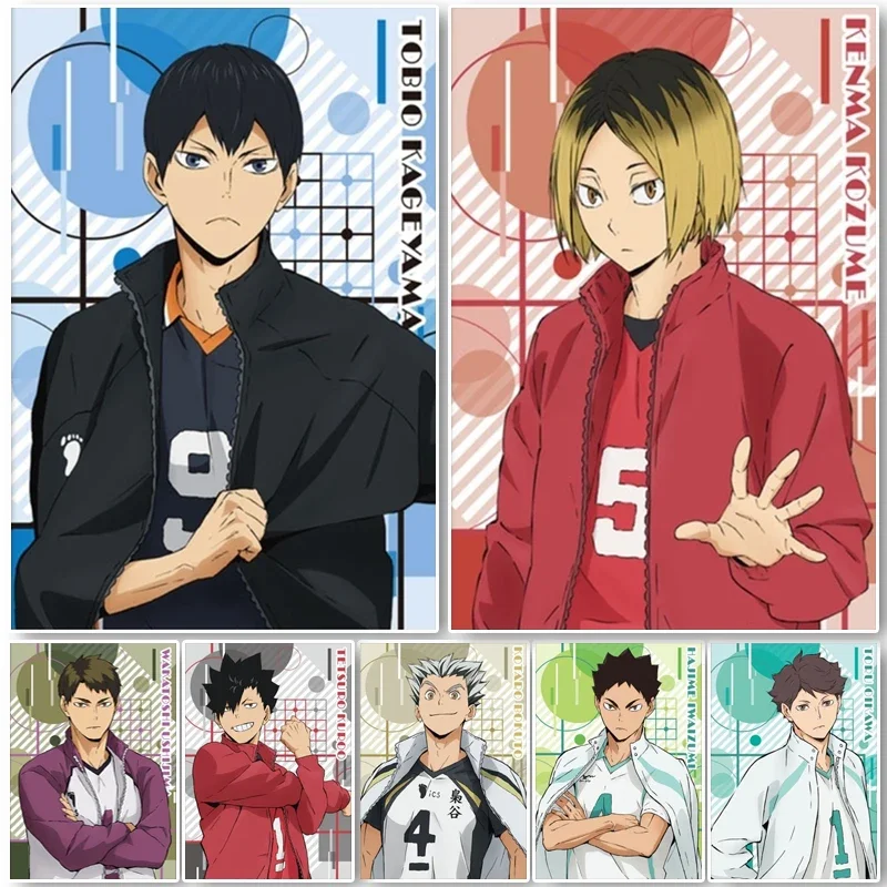 Volleyball Teenager Japan Anime Haikyuu Posters Character Canvas Painting Printed Wall Art Decor Home Living Room Decoration