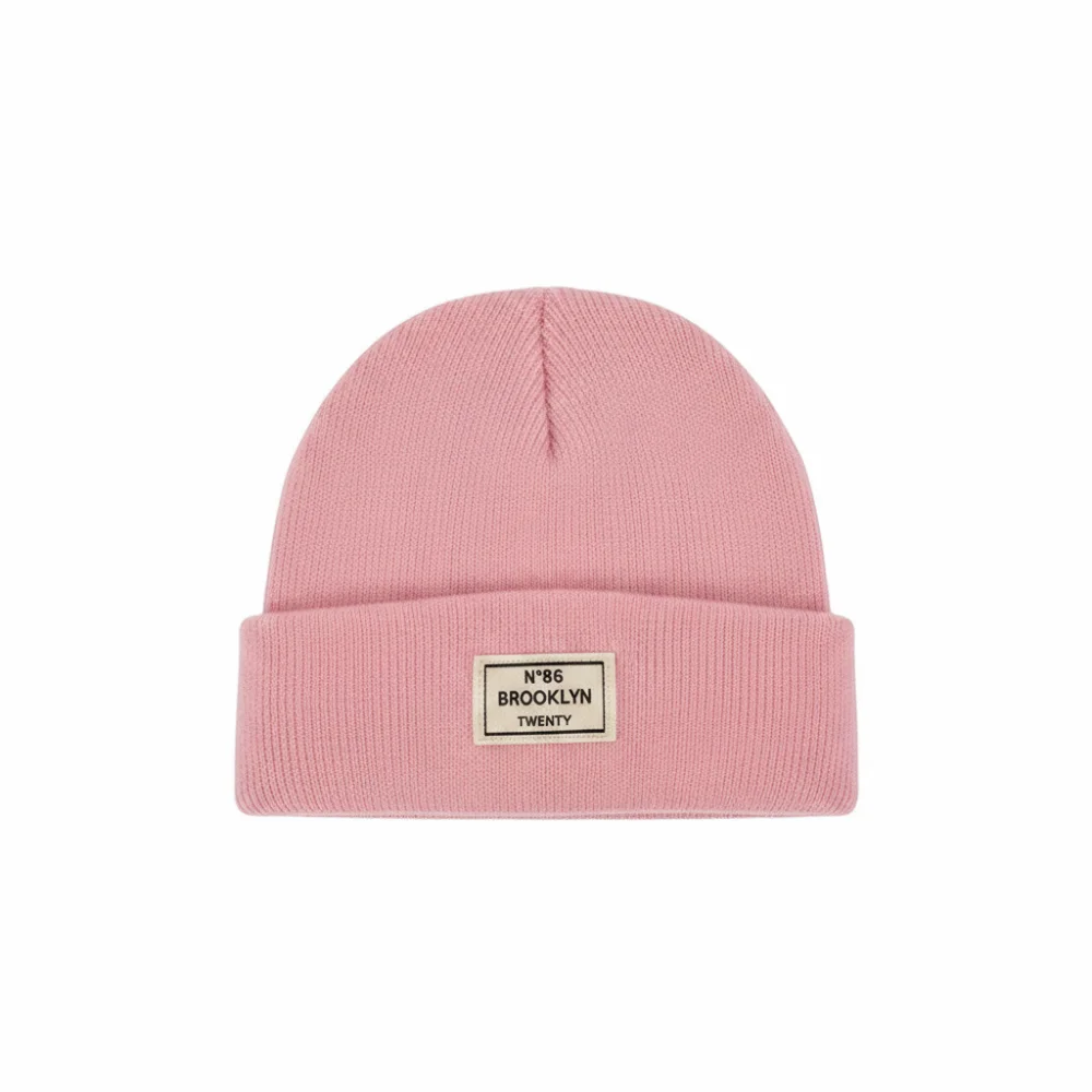 Fashion Ear Protection Knitted Hat Solid Color Letter Patch Beanie Cap Crochet Hats Men