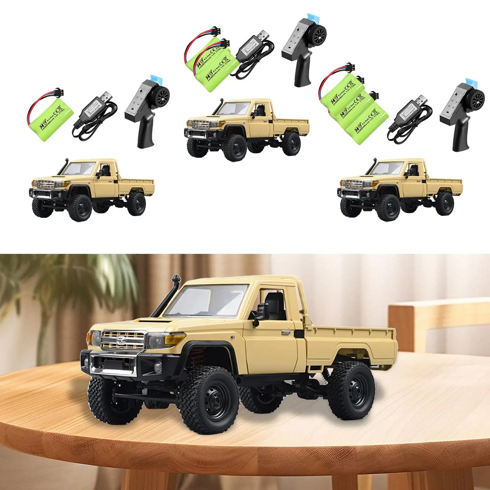 1/12 RC Crawler Car 4WD Road RC Truck Hobby Toy 4WD Electric Toy Car Simulated