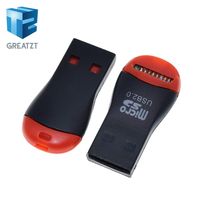 GREATZT USB 2.0 Micro SD SDHC TF Flash Memory Card Reader Mini Adapter For Laptop