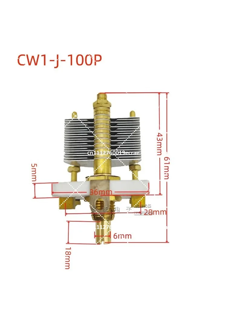 High Frequency Precision Ceramic Large Spaced Air Variable Capacitor 50p 100p for Electronics
