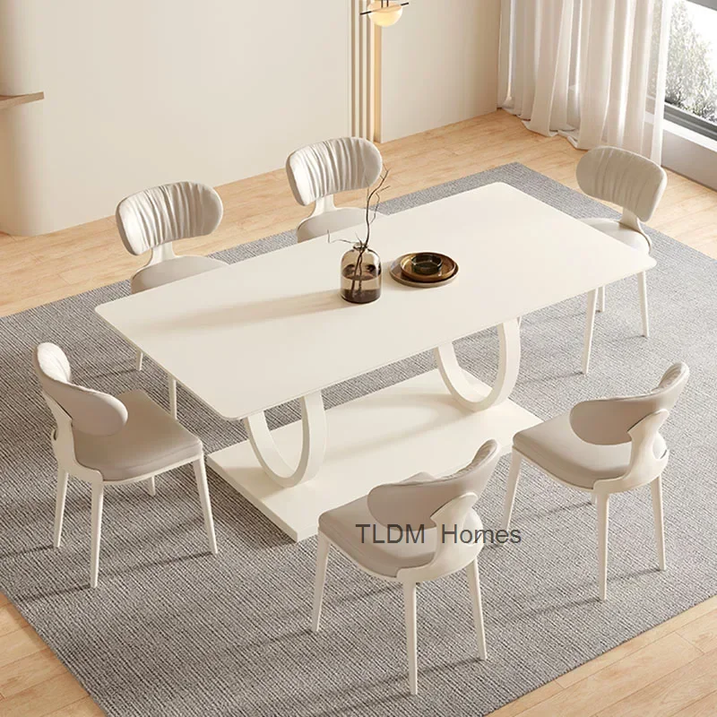 Cushion Modern Dining Chairs Luxury Aesthetic Mid Century Dining Nordic Chair Living Room Ergonomic Chaise Salle Manger Furnitur image 4