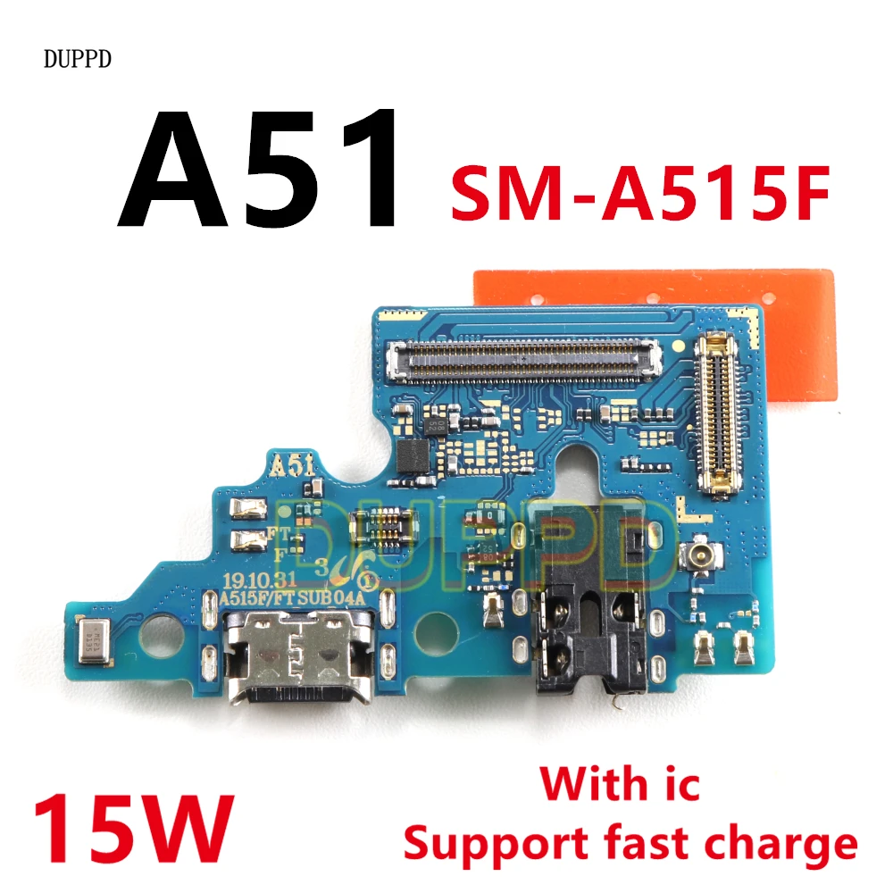 Fast Charger Charging Port Board For Samsung A51 4G A515F A515 Main Motherboard Connect USB Dock Microphone Flex Cable image 2