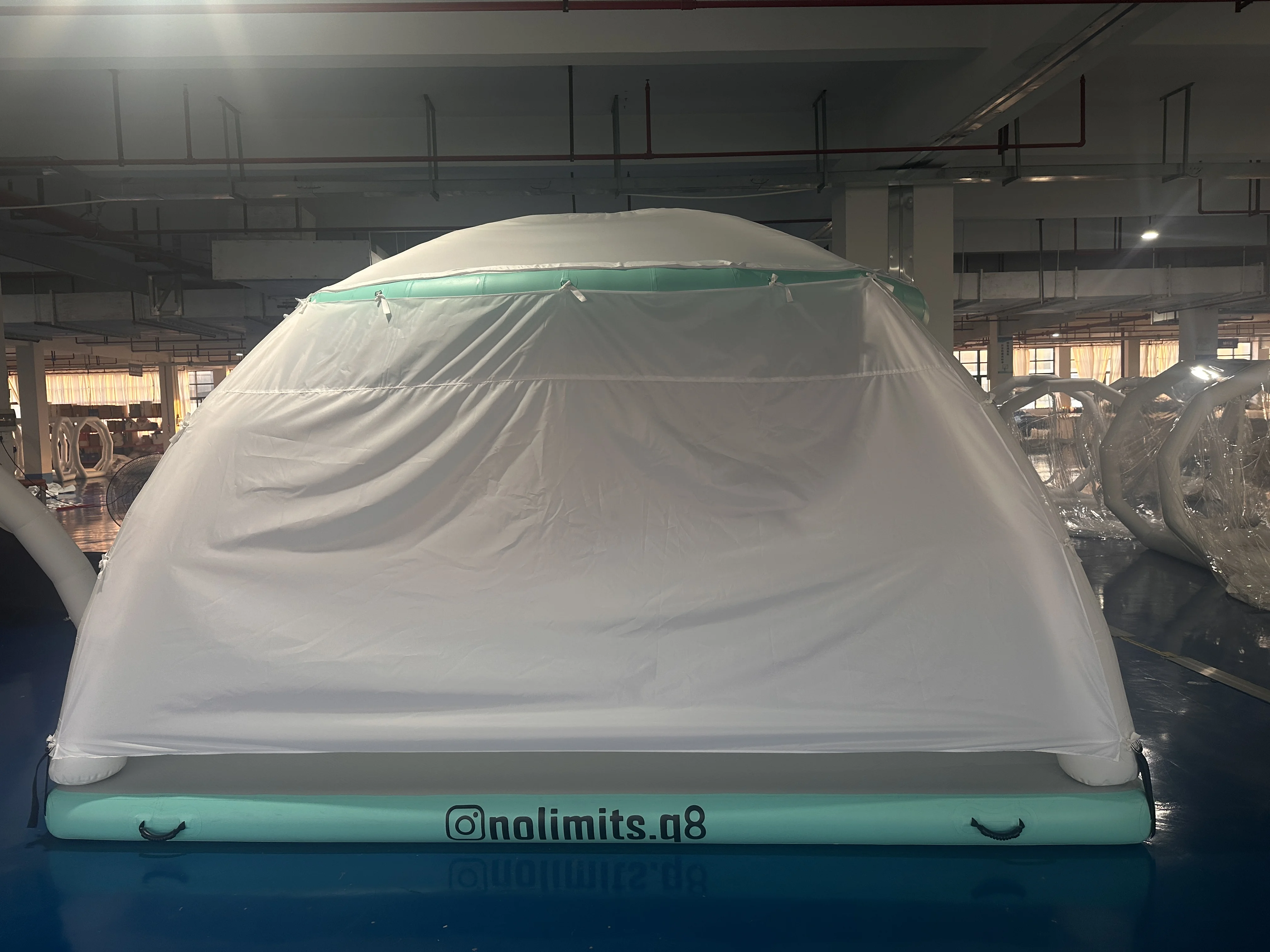 New PVC Inflatable Floating Island with 100-500kg Capacity