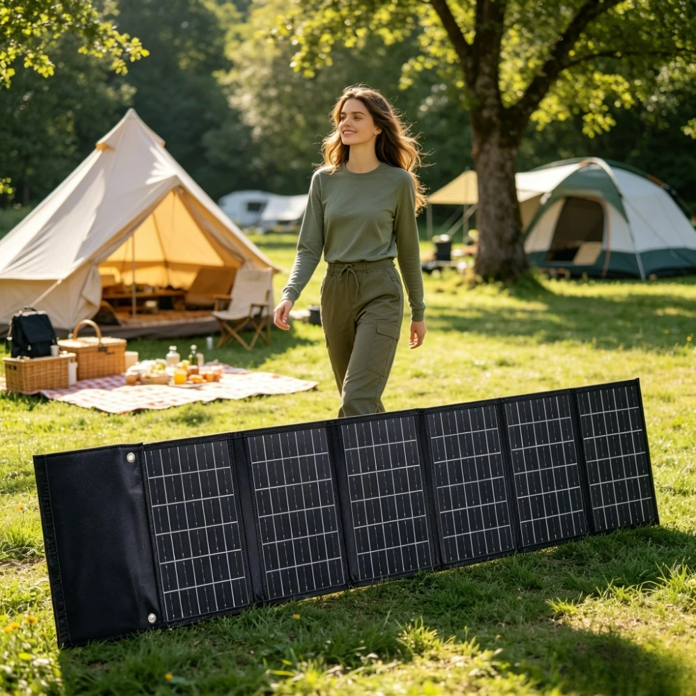 Portable Emergency Solar Charger 50W 90W Foldable Waterproof ETFE Panel Dual USB DC Output For Outdoor Camping Cycling Fishing